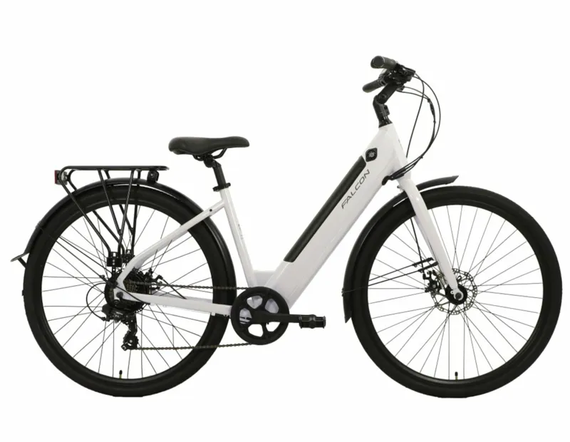 Falcon Liberty 700c Low Step Electric Hybrid Bike White 10.2Ah