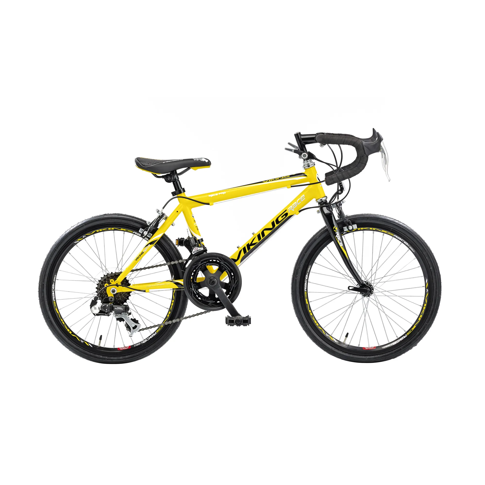 Viking Race Pro 20 Inch Wheel Road Bike Yellow - Main Image