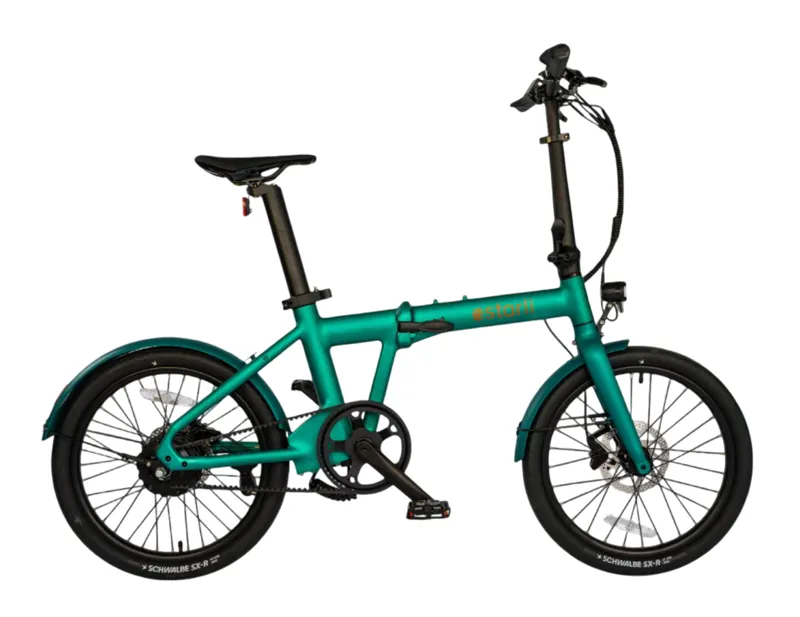 Estarli E20.X Pro 20 Inch Electric Folding Bike Racing Green