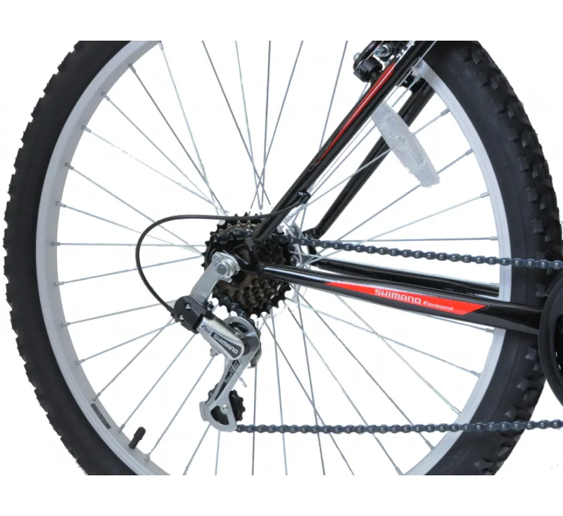 Arden Mountaineer 26 Inch Mountain Bike Black and Red-3