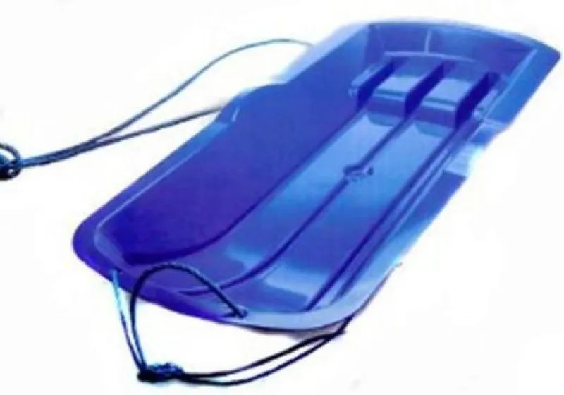 Alpha Plastic Toboggan Sledge Blue