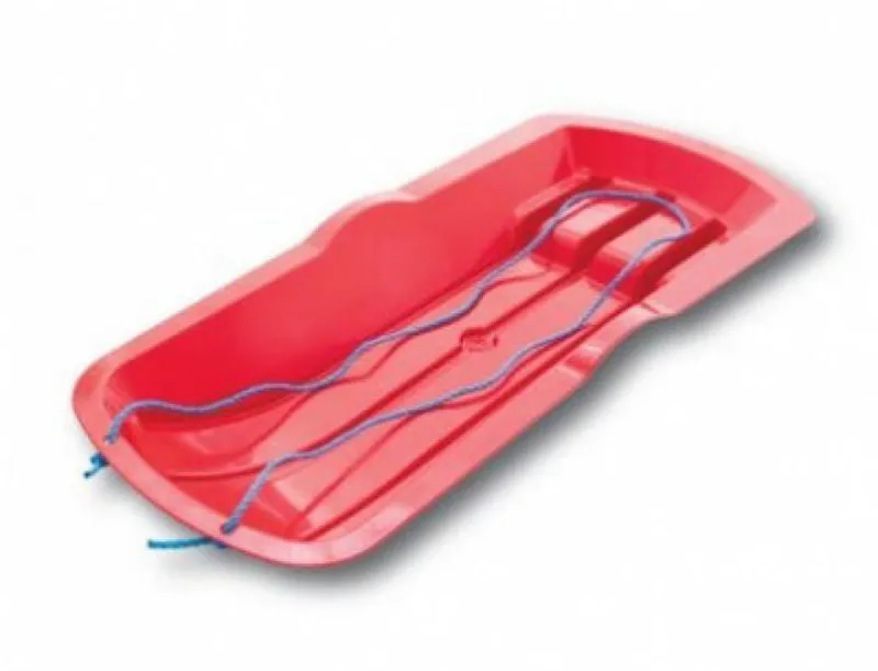 Alpha Plastic Toboggan Sledge Red