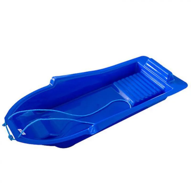 Omega Plastic Toboggan Sledge Blue