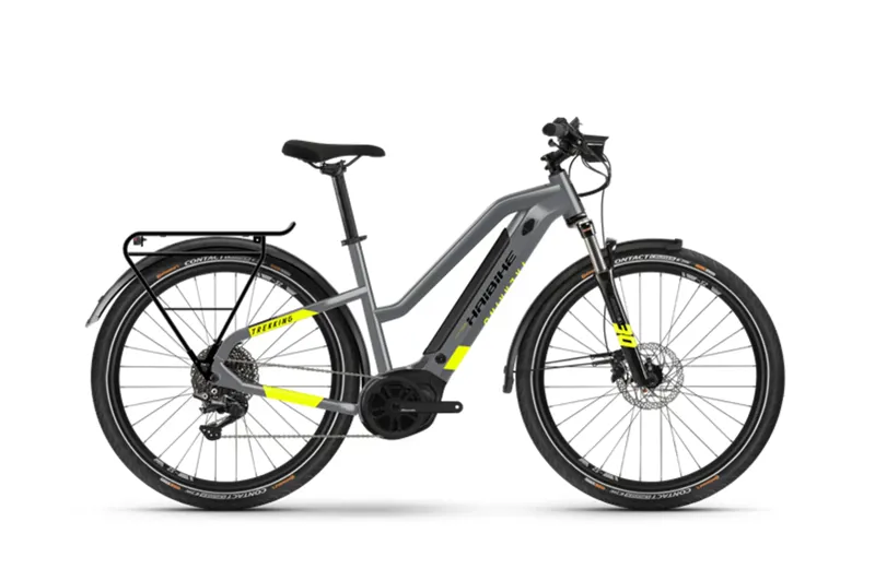 EX-DEMO Haibike Trekking 6 27.5 Electric Hybrid Bike Grey 500Wh
