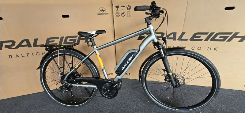 EX-DEMO Raleigh Array Crossbar Electric Hybrid Bike Grey 400Wh-1