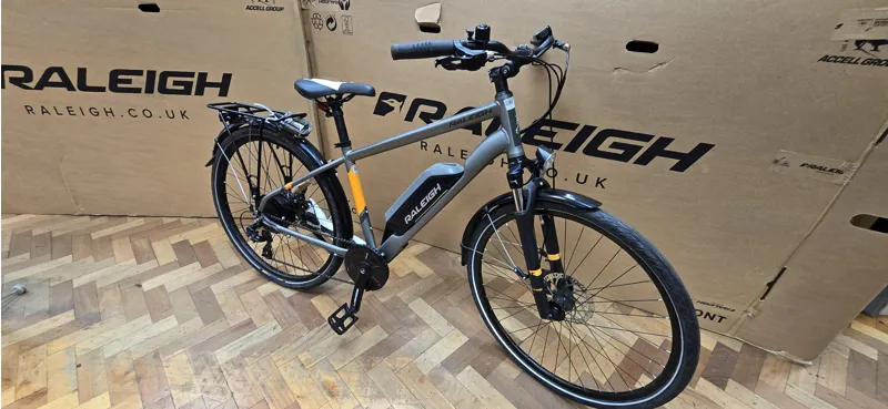 EX-DEMO Raleigh Array Crossbar Electric Hybrid Bike Grey 400Wh-1