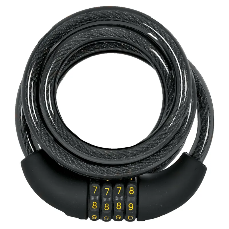 Oxford Combi Coil Lock1.5m x 12mm Black