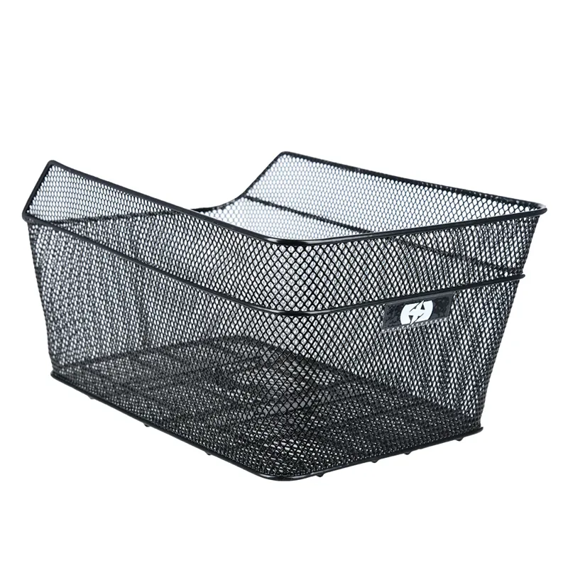 Oxford Wire Rear Basket with fittings - Black-1