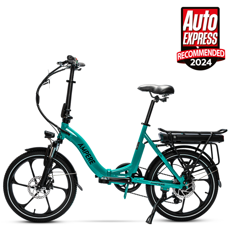 Ampere Alter 20 Inch Low Step Folding Electric Bike Blue 15Ah-1