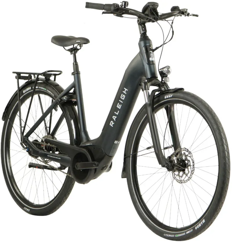 Raleigh Motus GT Crossbar Hub 700c Electric Hybrid Bike Black-1
