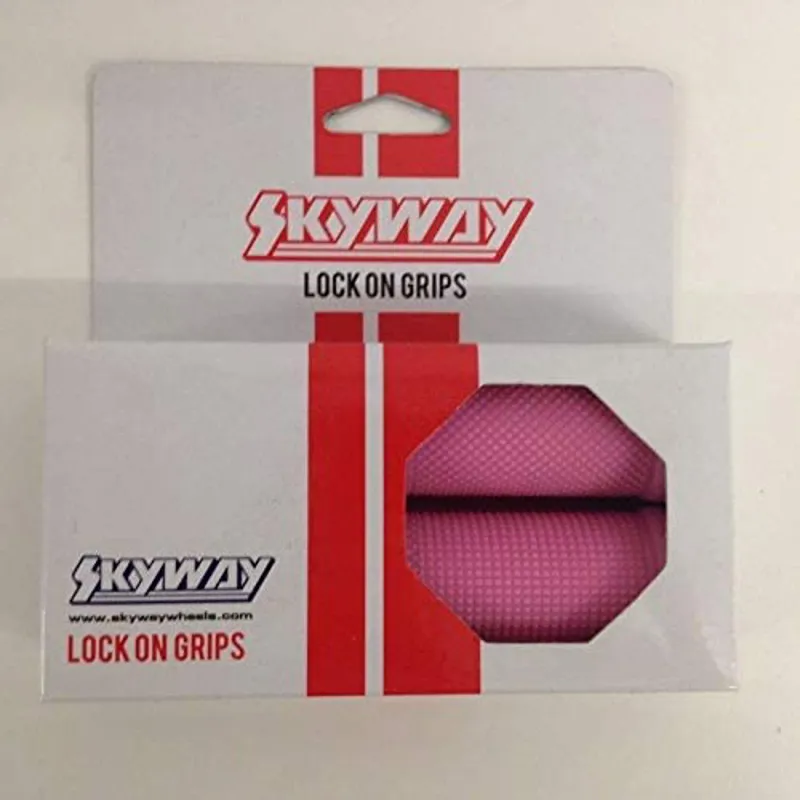 Skyway Lock On Handlebar Grips Pink-2