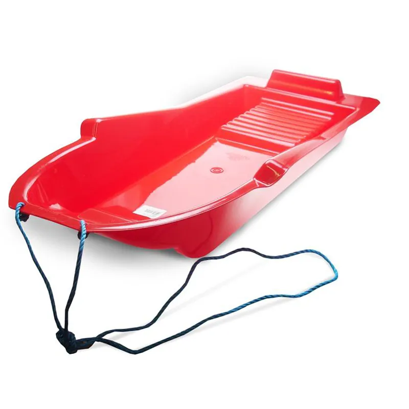 Omega Plastic Toboggan Sledge Red