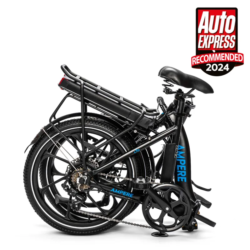 Ampere Alter Low Step Folding Electric Bike Black 15Ah-2