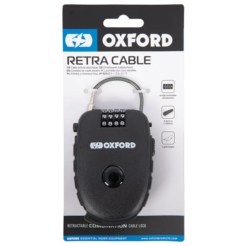 Oxford Retra Cable 62cm Black-5