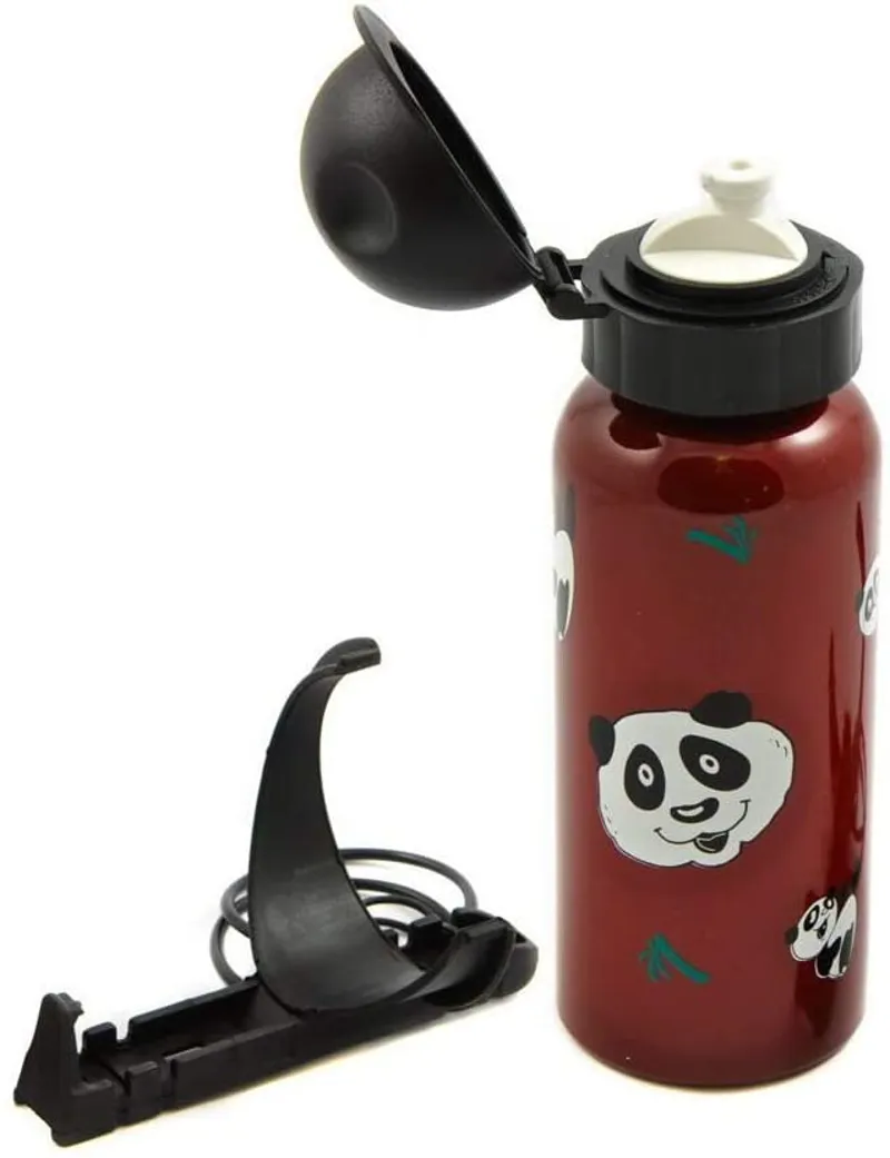 Panda Aluminium Water Bottle Red