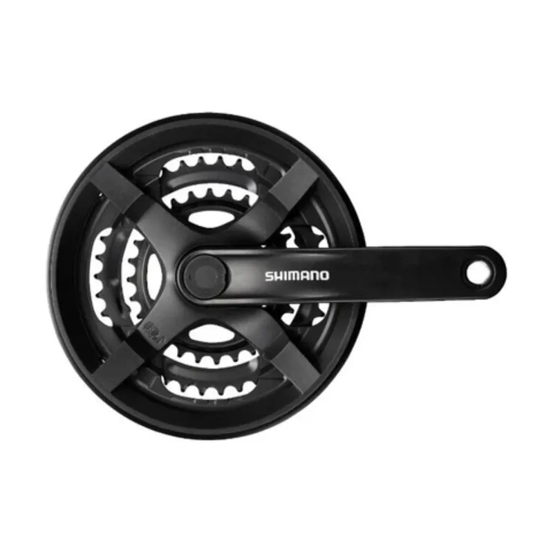 Shimano Tourney FC-TY301 Triple Chainset 42/34/24T Black-1