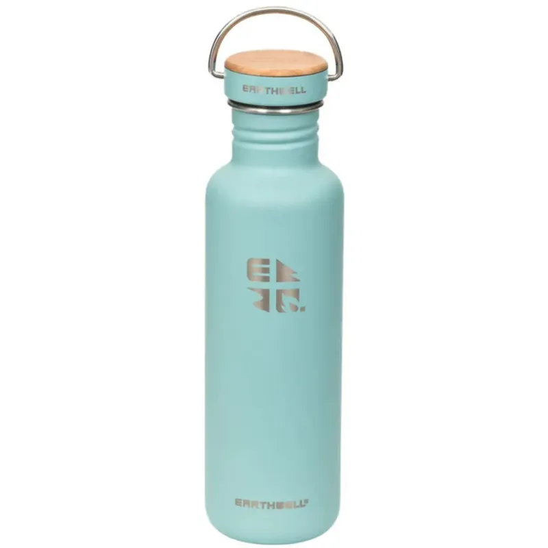 Earthwell Woodie SW Bottle 800ml Maple Cap/Aqua Blue