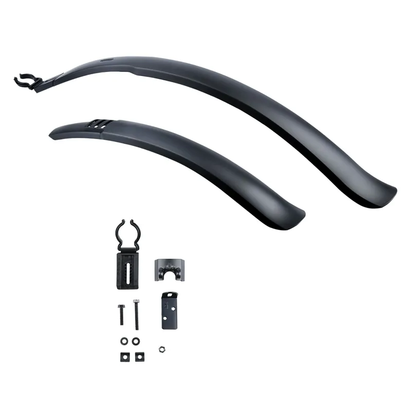 Oxford Mudstop 3 Hybrid Mudguard Set in Black