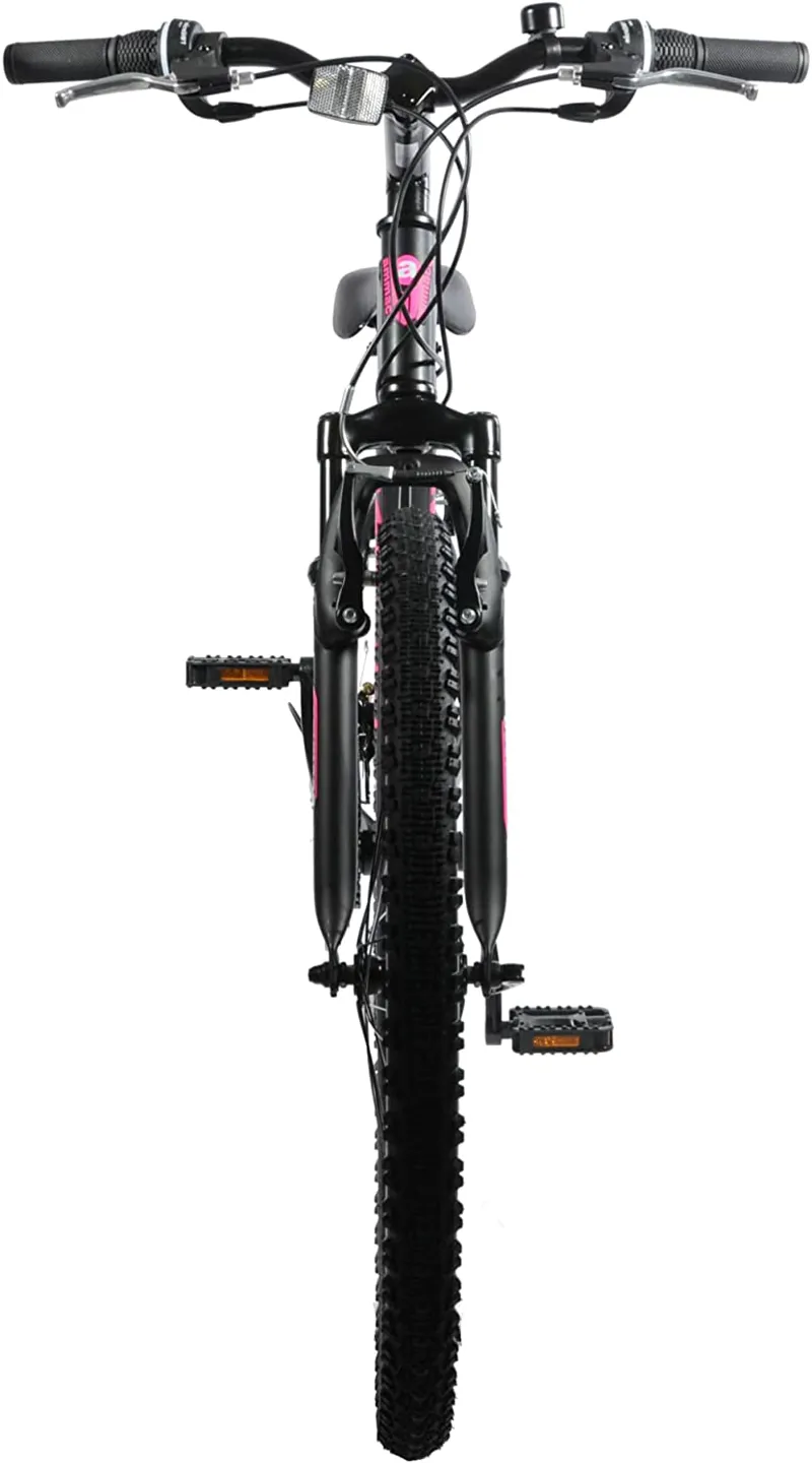 Ammaco Pinky 24 inch Wheel Kids Mountain Bike Black-2