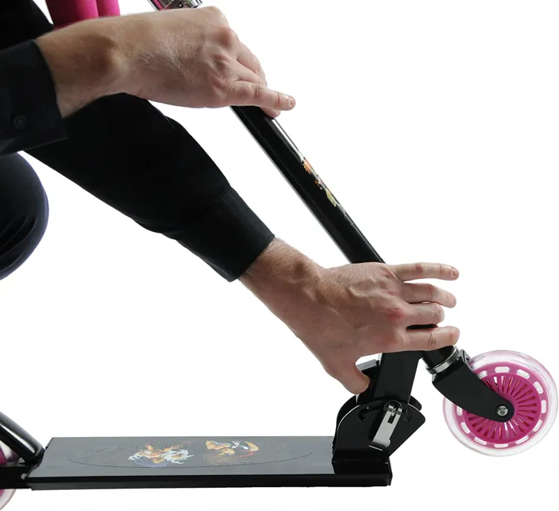 Ninja Folding Mini Scooter Black and Pink-5