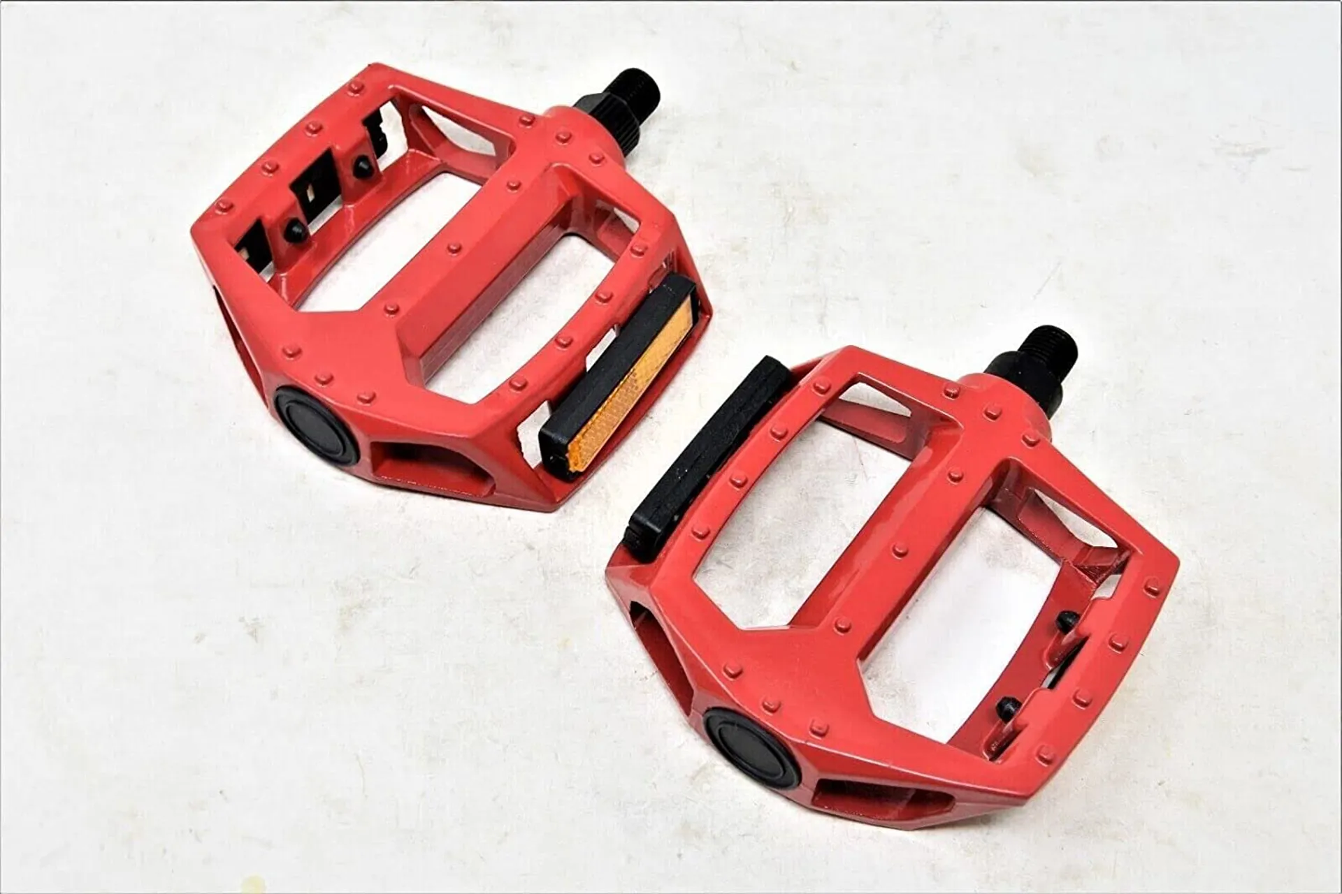 BMX 1/2 Alloy Platform Pedals Red