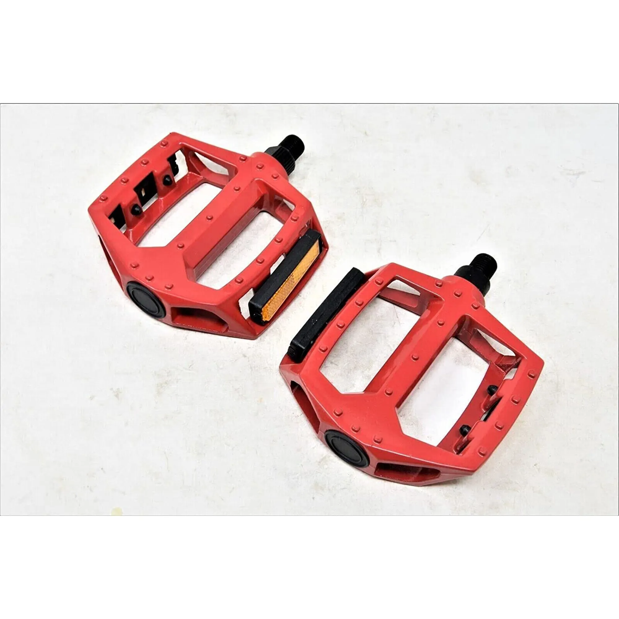 BMX 1/2 Alloy Platform Pedals Red