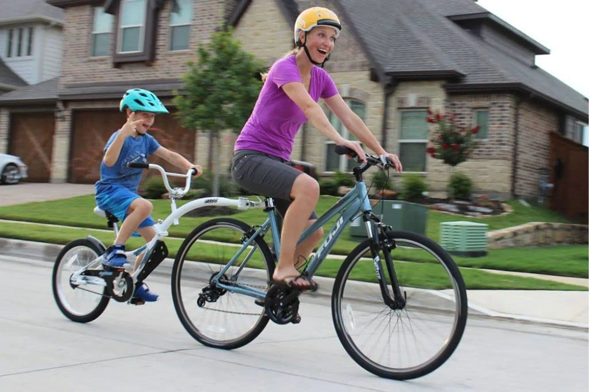 Tag Along Bike Extension For Kid Tag Along Bike Attachment Deals