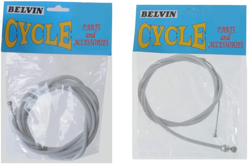 Front Dual Nipple Brake Cable White