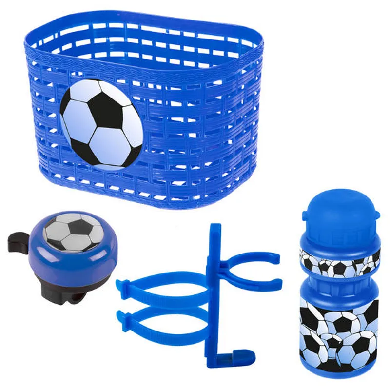 Ventura Kids Basket Accessory Set Football Blue