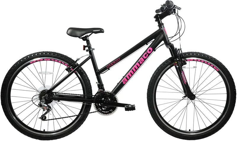 Ammaco Pinky 24 inch Wheel Kids Mountain Bike Black