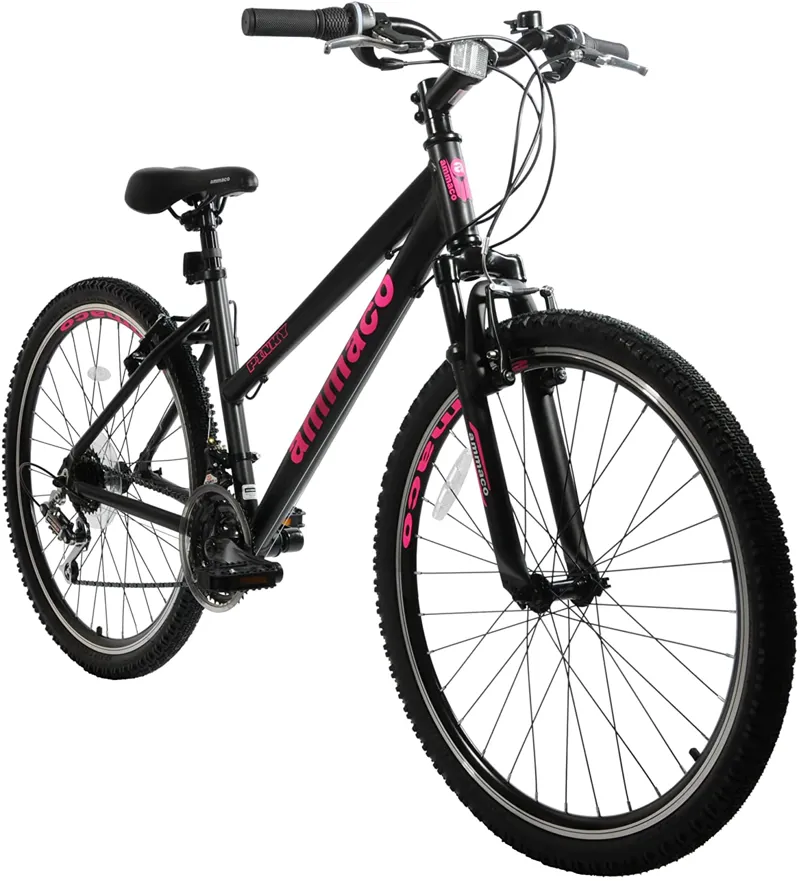 Ammaco Pinky 24 inch Wheel Kids Mountain Bike Black-1