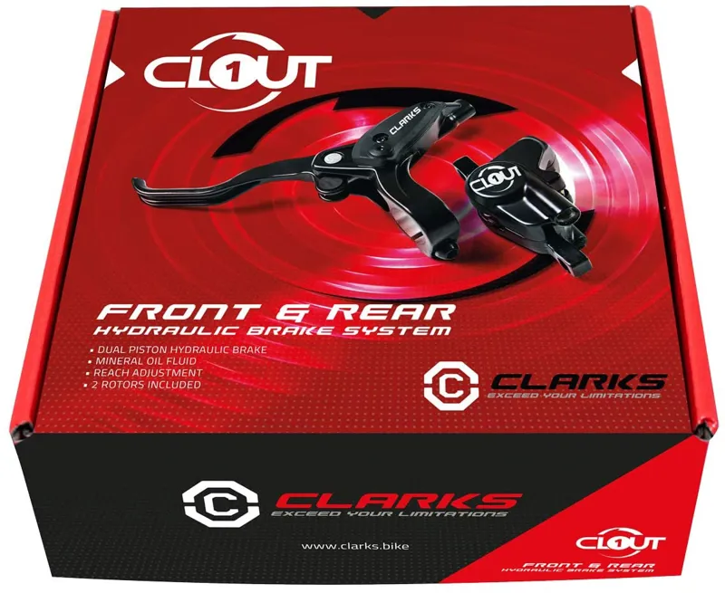 Clarks Clout Hydraulic Disc Brake Set - 160mm-2
