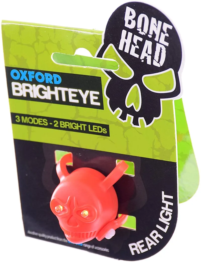 Oxford Silicone Bonehead Rear Light Red
