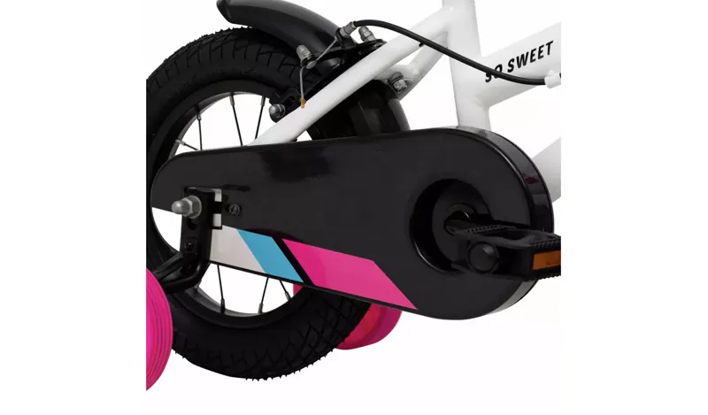 Huffy So Sweet 12 Inch Wheel Kids Bikes Gloss White-8