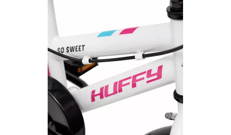 Huffy So Sweet 12 Inch Wheel Kids Bikes Gloss White-3