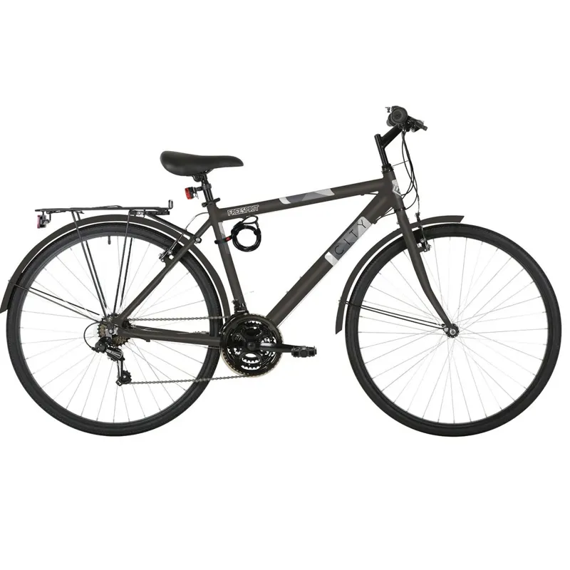 Freespirit City Commuter Hybrid Bike Black