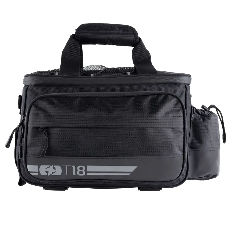 Oxford T18 Rack Top 18L Bag W/Panniers Black