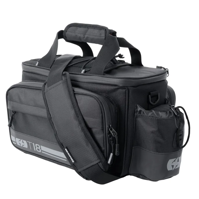 Oxford T18 Rack Top 18L Bag W/Panniers Black-1
