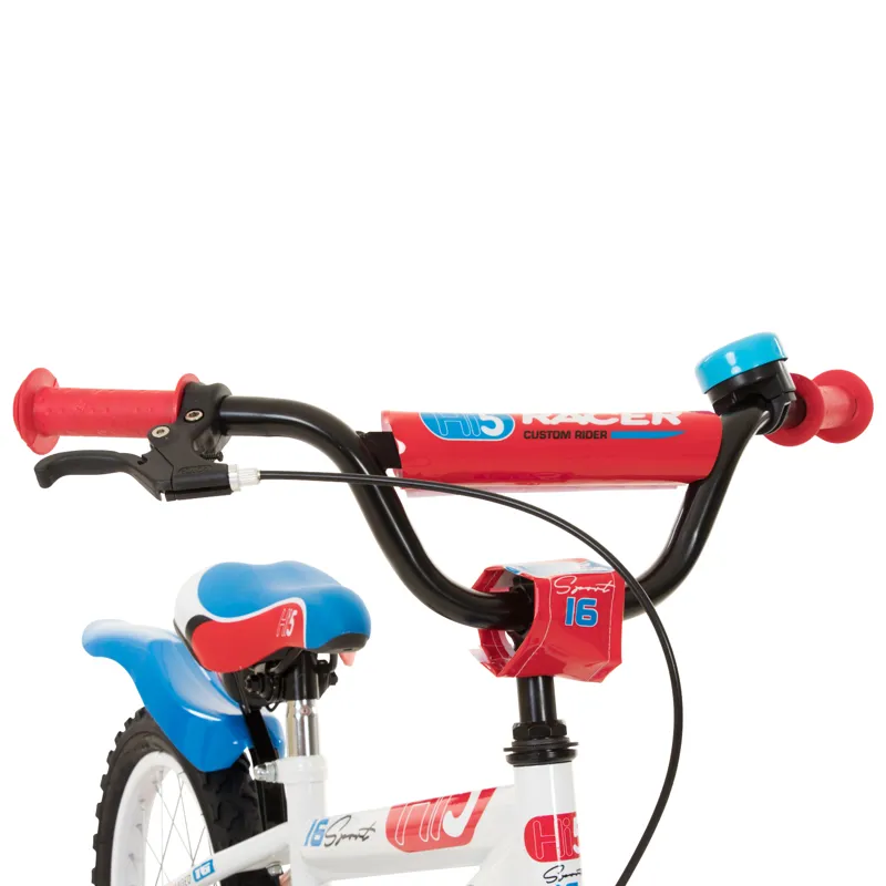 Hi5 Racer 16 Inch Wheel Kids Bike White Blue Red-2
