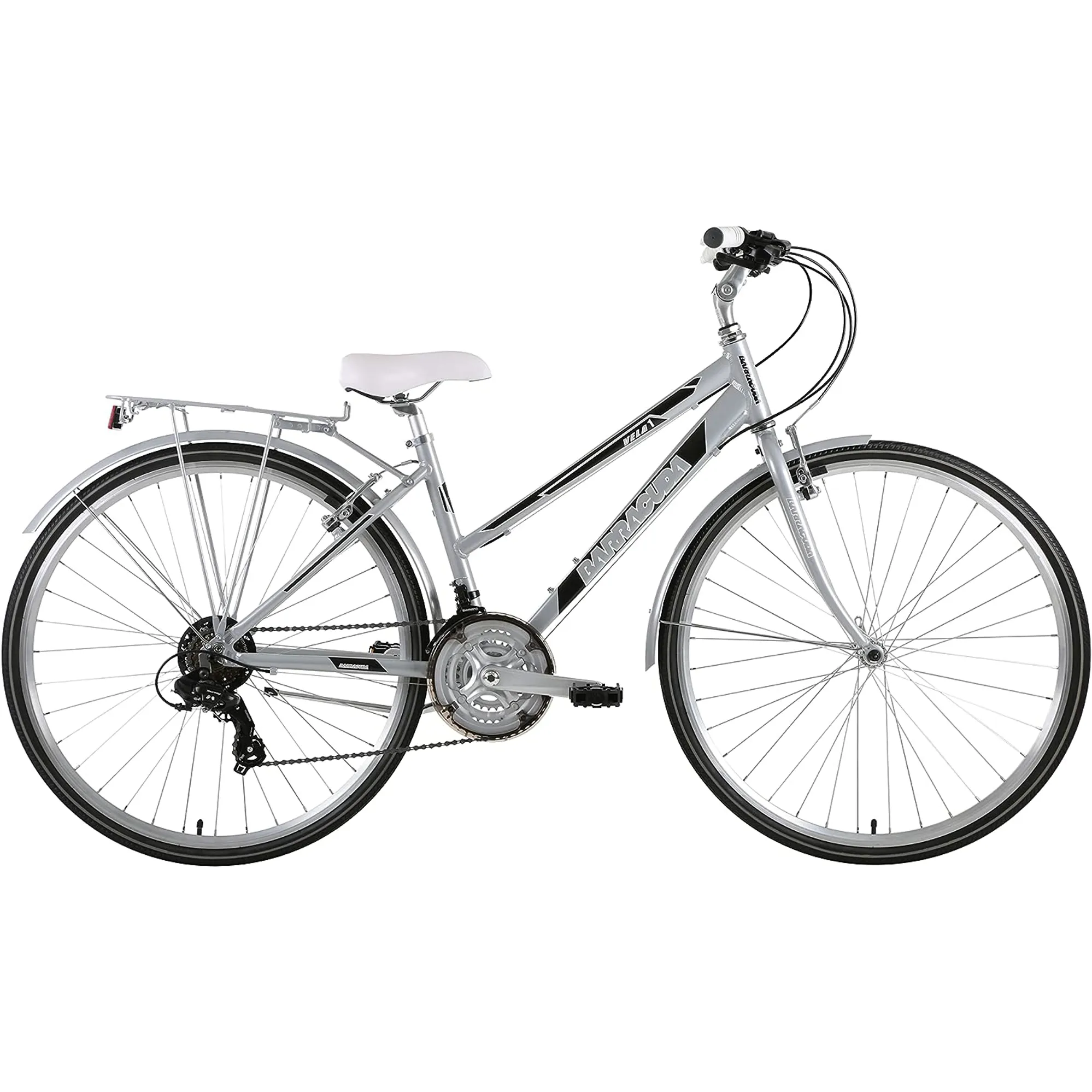 Barracuda Vela Commuter Hybrid Bike Silver1