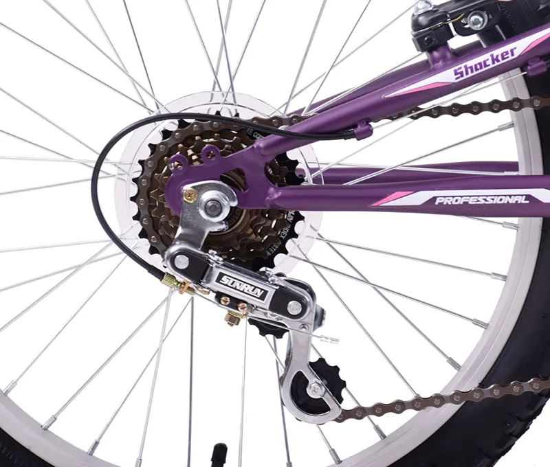 Professional Shocker 20 inch Wheel Kids Mountain Bike Purple -5