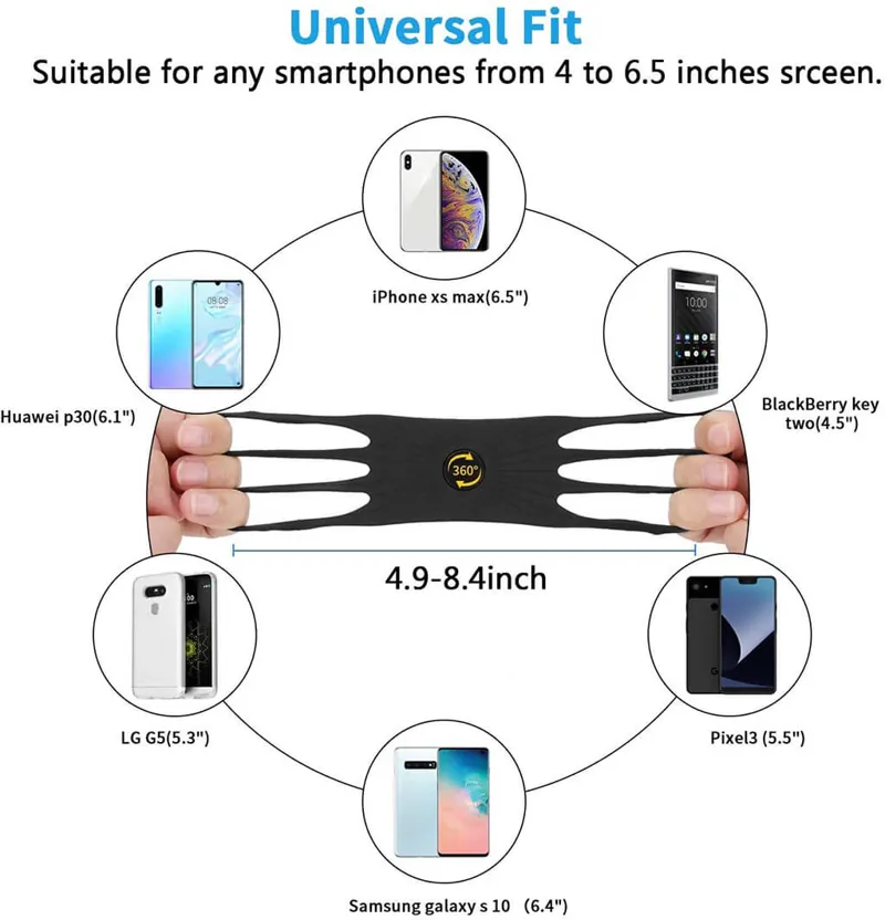 Silicone Phone Holder Black-3