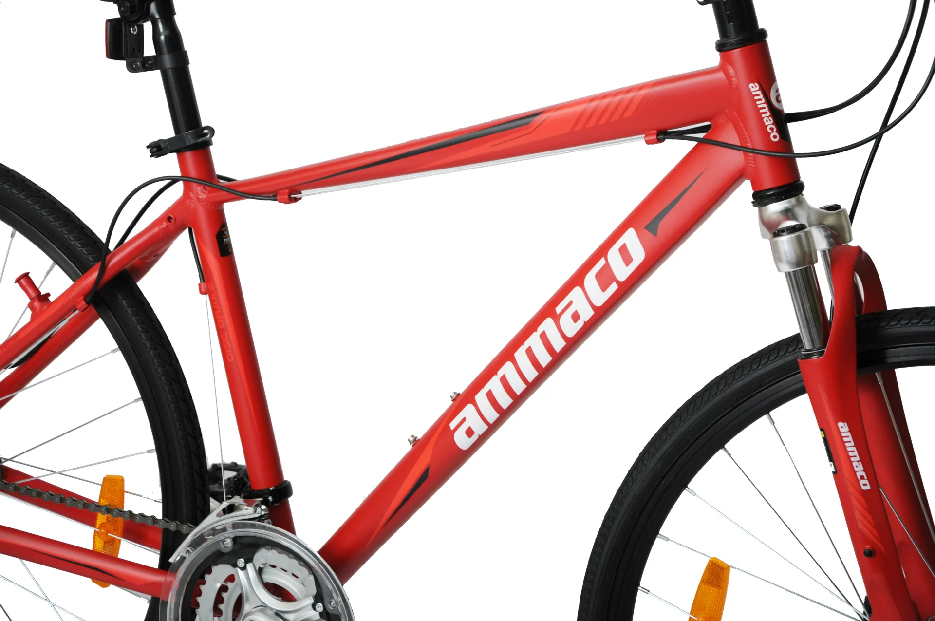 Ammaco Road Runner Pro D 700c Sports Hybrid Red