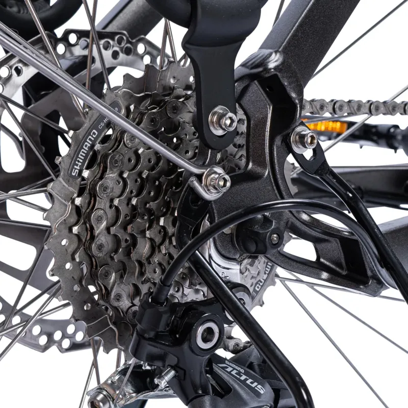 Ampere Deluxe Pro 700c Electric Bike 10Ah Grey -5