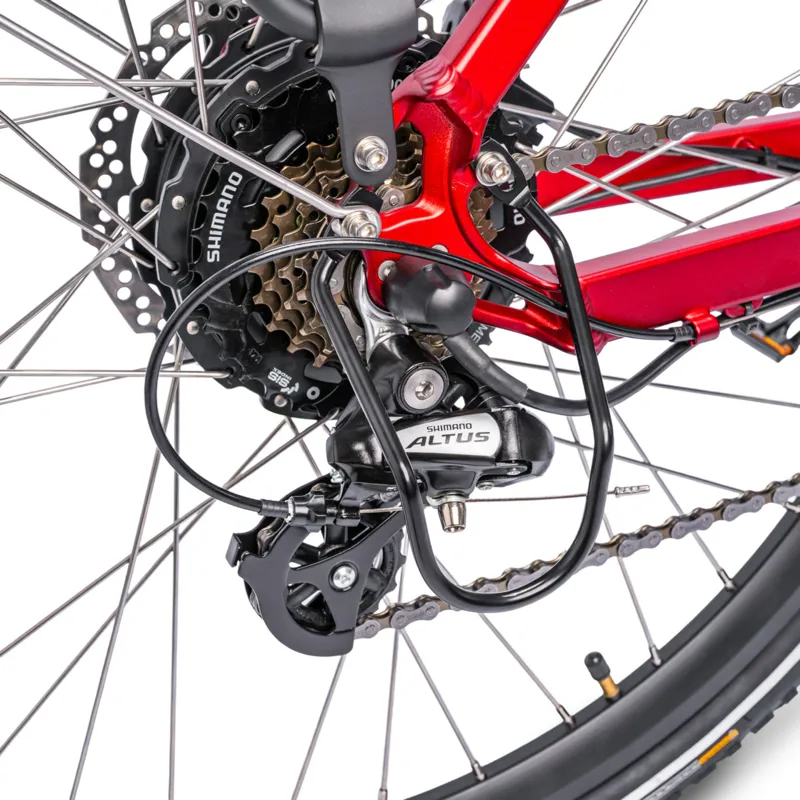 Ampere Hilux 700c Wheel Electric Bike Molten Red 10Ah-3