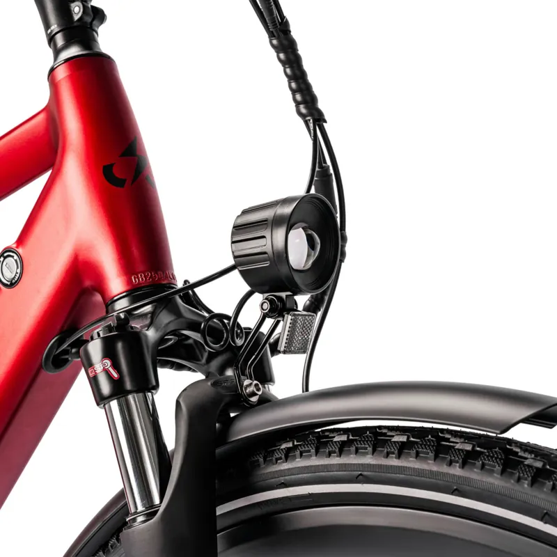 Ampere Hilux 700c Wheel Electric Bike Molten Red 14Ah-6