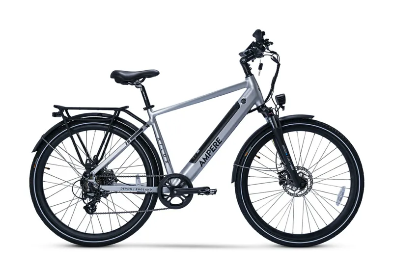 Ampere Hilux 700c Wheel Electric Bike Silver 10Ah