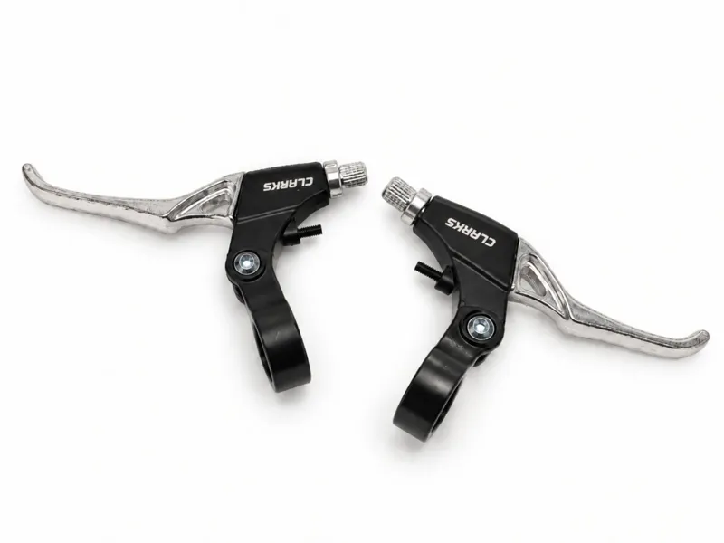 Clarks Alloy V-Brake Levers in  Black/Silver-1
