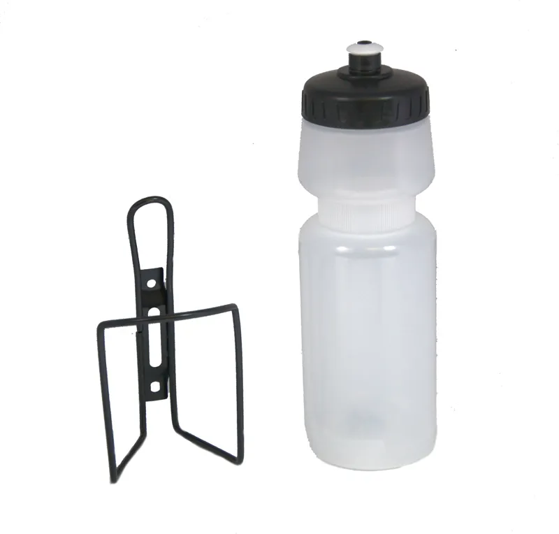 Bottle and Steel Cage Set 700ml Clear
