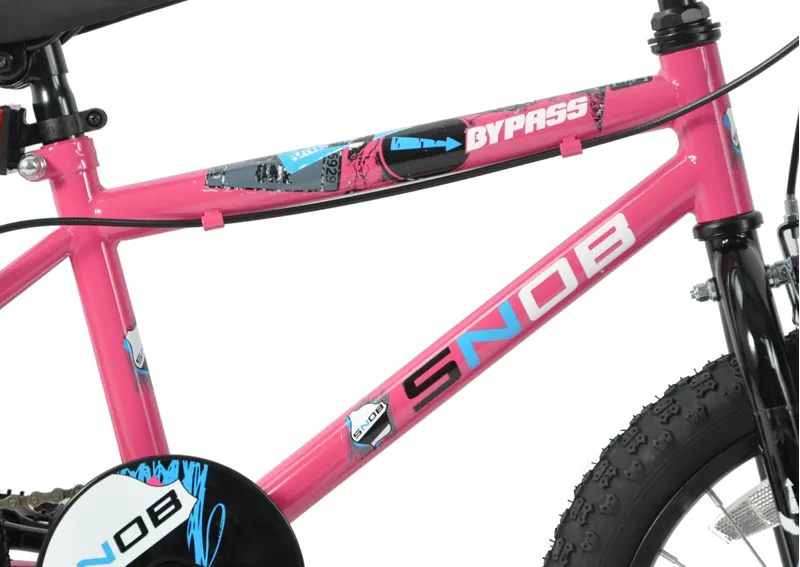 Snob Bypass 16 Inch Wheel Kids Bike Pink-3